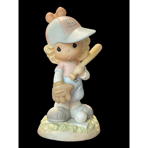 2001 Precious Moments Let's Have A Ball Together Baseball Porcelain Figurine - Picture 1 of 6